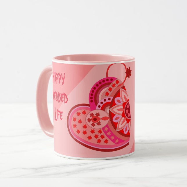 MUG AMOUR POUR COUPLE DE MARIÉS (Devant gauche)