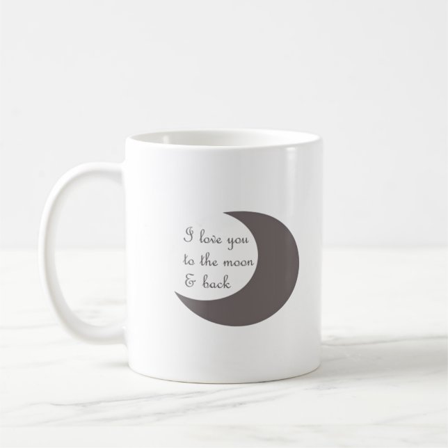 Mug Amour pour vous jusqu'à la lune et retour Style Gr (Gauche)