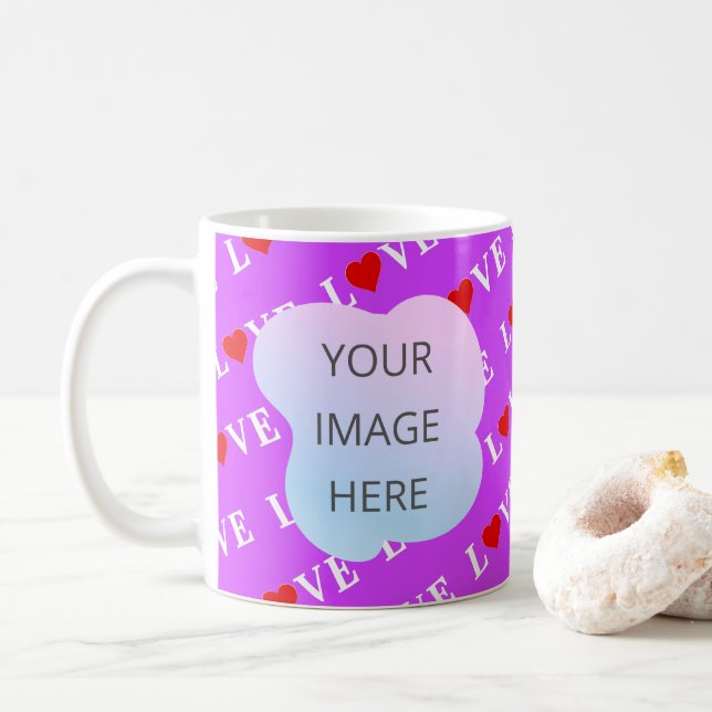 Mug AMOUR pourpre (Avec donut)