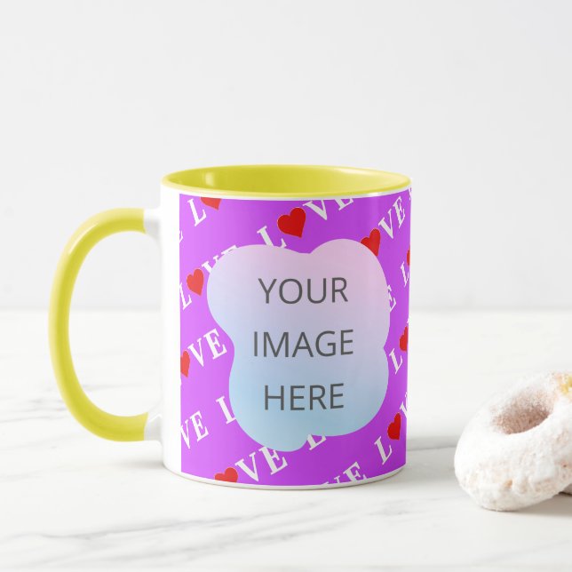 Mug AMOUR pourpre (Avec donut)
