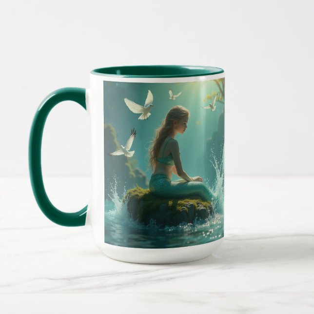 Mug Amour Profondément Sirène Nom Saint Valentin (Gauche)