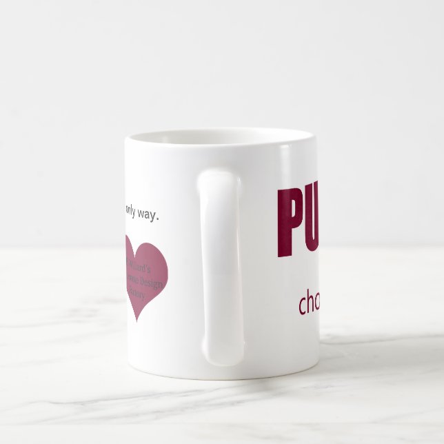 Mug Amour pur - choisit chacun - conception seule (Poignée)