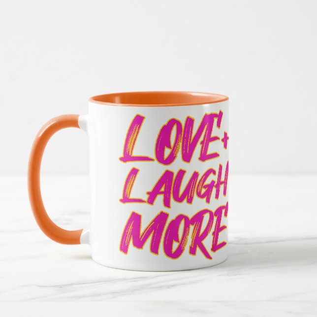 Mug amour + rire plus (Gauche)