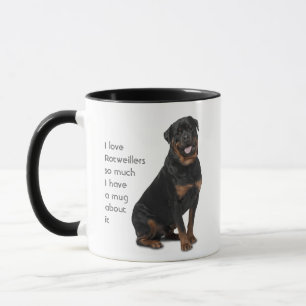 Mug Amour Rotweillers Chiens tellement de citations am