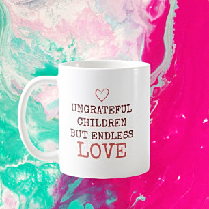 Mug Amour sans fin - Enfants ingrats personnalisés