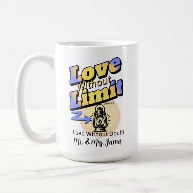 Mug Amour Sans Limite - Psaume 91:4 (Gauche)