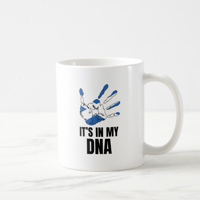 Mug Amour Scotland Pride Dans Mon ADN Famille Écossais (Droite)