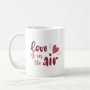 Mug Amour Simple Charmant Douce Main Volant Cœur
