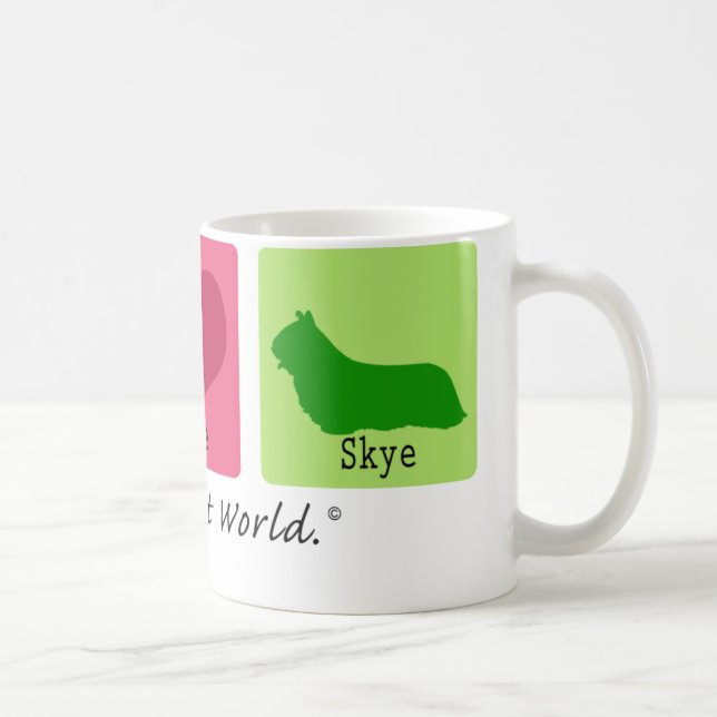 Mug Amour Skye Terrier de paix (Droite)