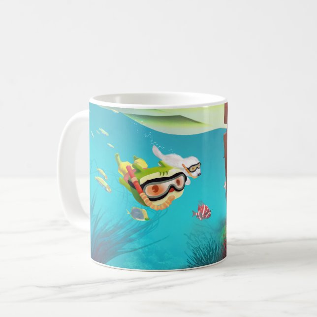 Mug Amour sous-marin (Devant gauche)