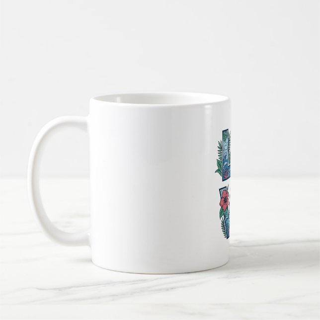Mug Amour Tortue de mer Terre Tropical (Gauche)