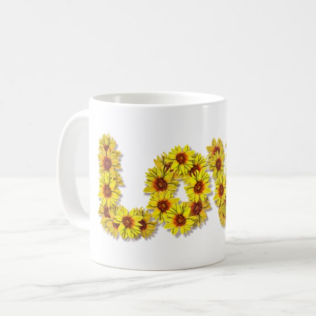 Mug Amour Tournesol (Devant gauche)