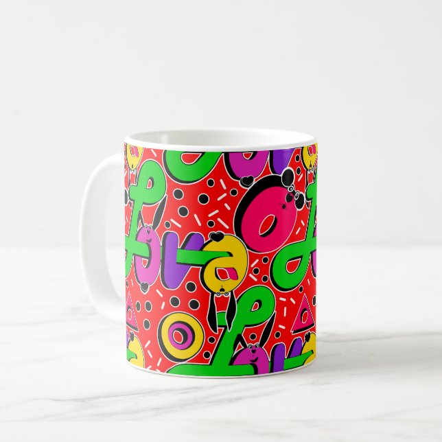 Mug Amour, typographie (Devant gauche)