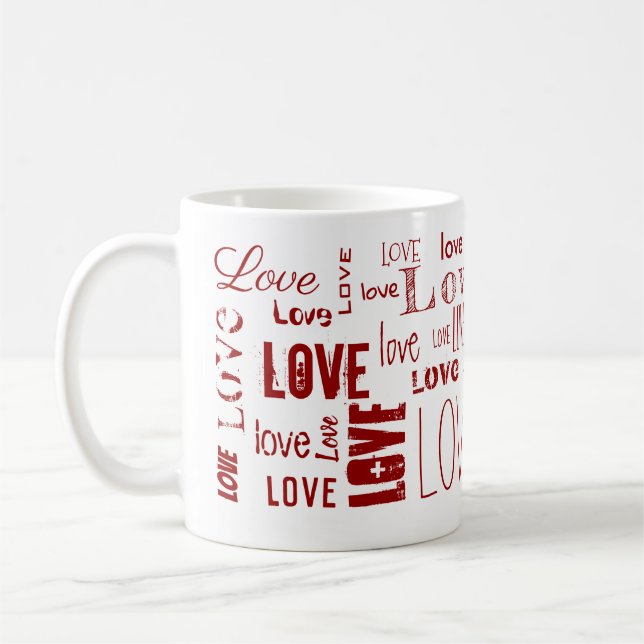 Mug AMOUR ! Typographie (Gauche)