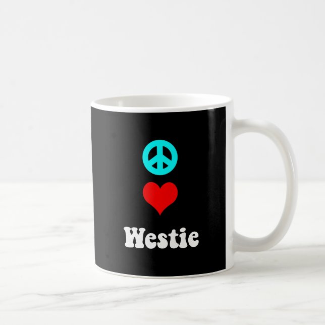 Mug Amour Westie de paix (Droite)