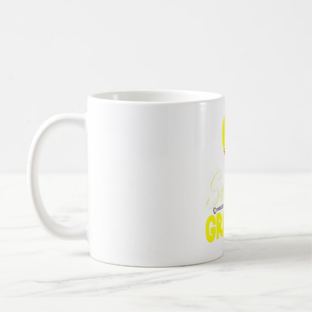 Mug amoureuse de baseball de petite-mère de softball (Gauche)
