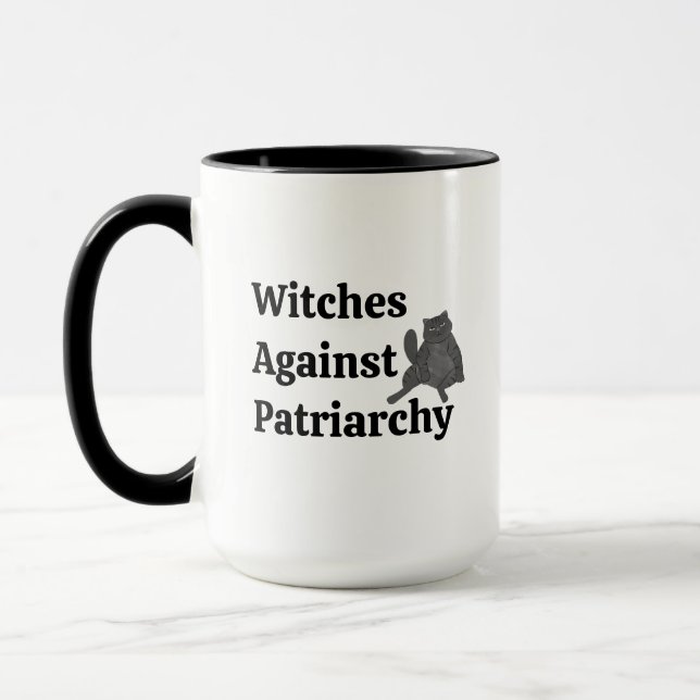 Mug Amoureuse féministe de chats Astrologie fantaisist (Gauche)