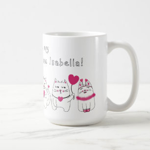 Mug Amoureux de chats mignons pour la Saint-Valentin