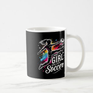 Mug Amoureux de Footll Juste Une Fille Qui Aime Footll
