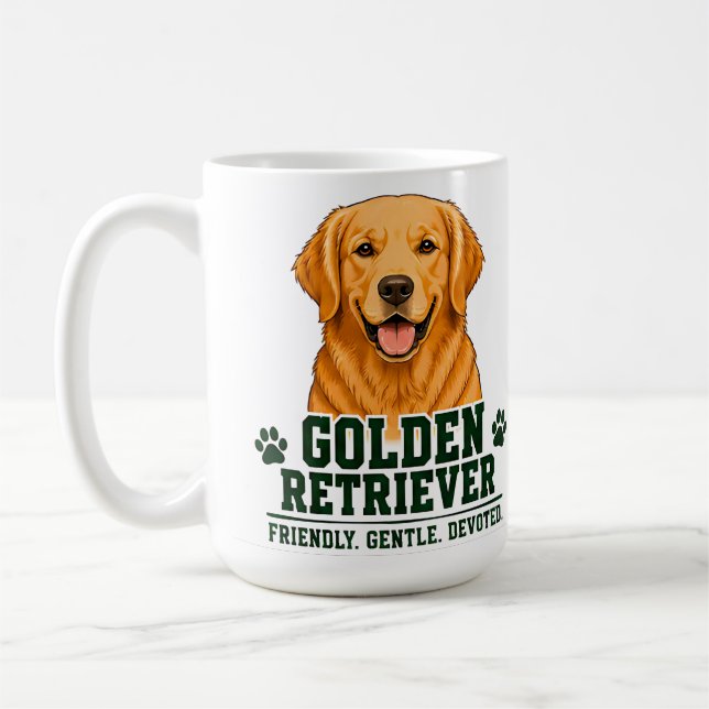 Mug 🐾 Amoureux de Golden Retriever 🐾 (Gauche)