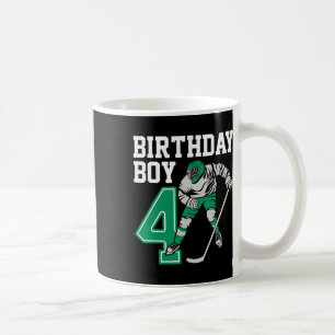 Mug Amoureux de hockey sur glace Enfants 4e anniversai
