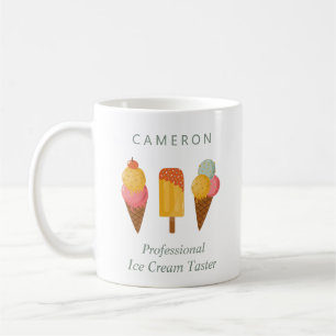 Mug Amoureux de la crème glacée drôle Humour mignon Pe