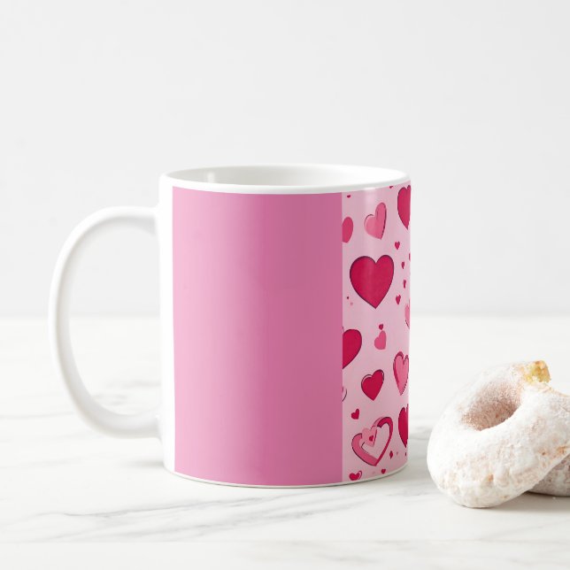 Mug Amoureux de la Saint-Valentin : Amour à Chaque (Avec donut)