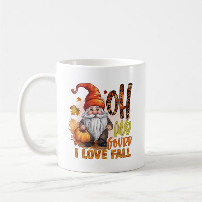 Mug Amoureux de la saison automnale gnome mignon (Gauche)