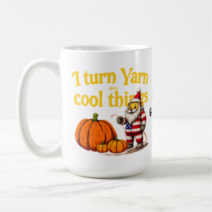 Mug Amoureux de laine drôle Gnome avec citrouilles tri
