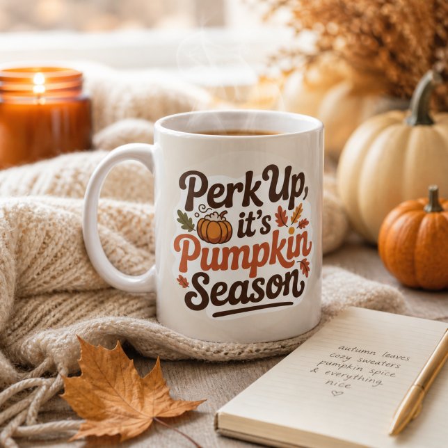 Mug Amoureux de l'automne et du café (Créateur téléchargé)