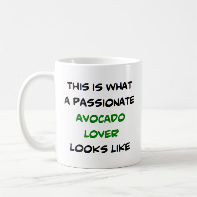 Mug amoureux de l'avocat, passionné (Gauche)