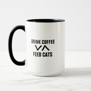 Mug Amoureux de les chats amusants, Fraisse Chats