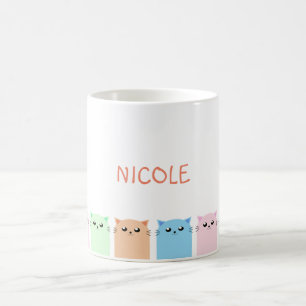 Mug Amoureux de les chats personnalisés