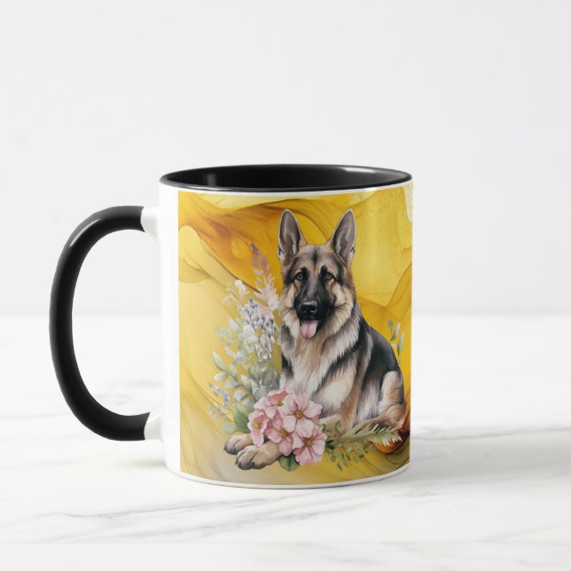 Mug Amoureux de les chiens créatifs (Gauche)