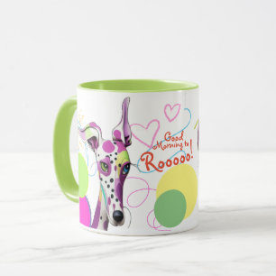 Mug Amoureux de les chiens Greyhound Jouant à l'art he