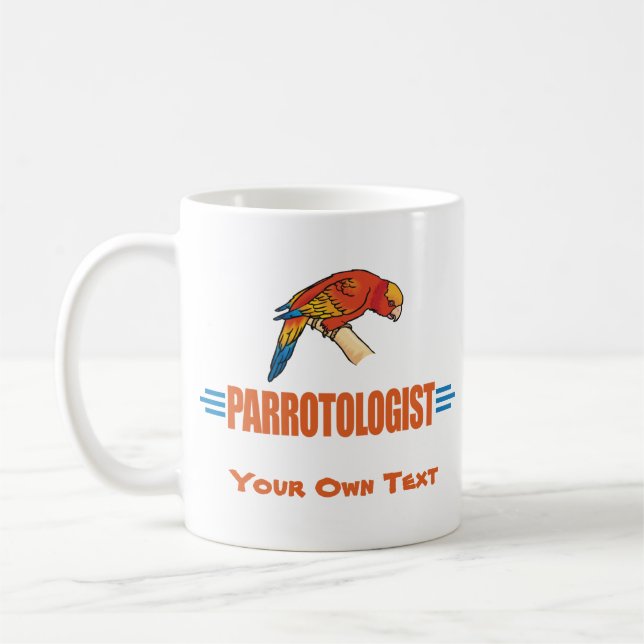 Mug Amoureux de perroquet drôle (Gauche)