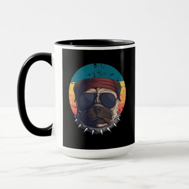 Mug Amoureux de Pug Chien (Gauche)