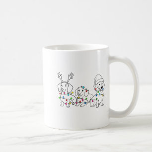 Mug Amoureux de teckel Noël Lumière Xmas Doxie Maman
