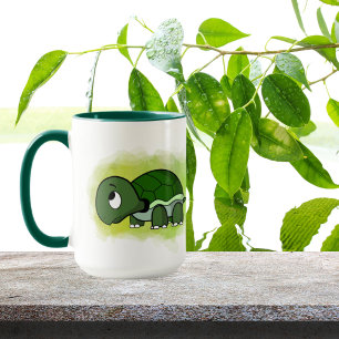Mug amoureux de tortues mignons ajoutez du texte 