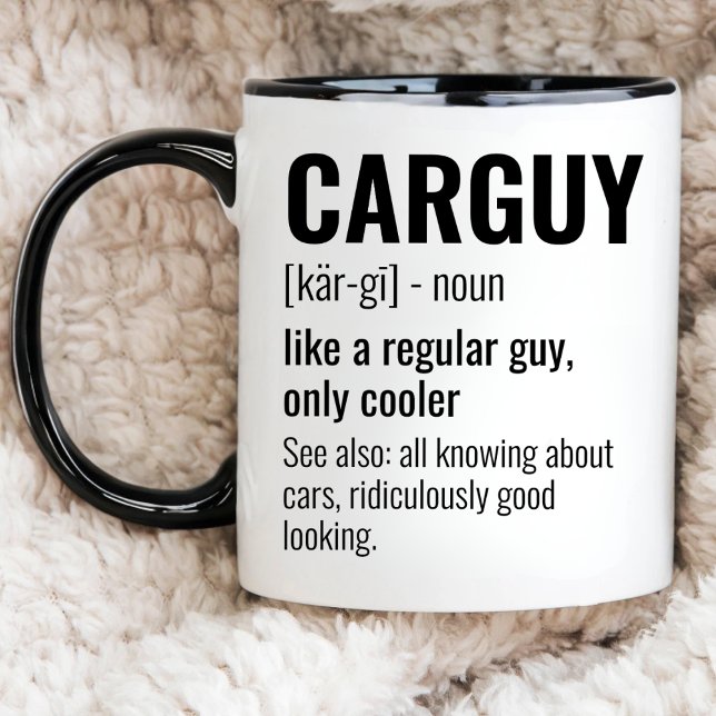Mug Amoureux De Voiture, Définition CarGuy, Amateur De (Créateur téléchargé)