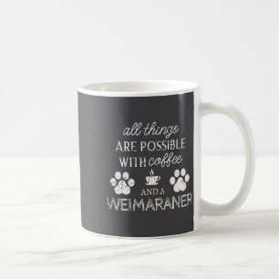 Mug Amoureux de Weimaraner Café et citation de chien E