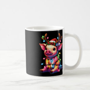 Mug Amoureux des animaux de ferme porc portant le chap