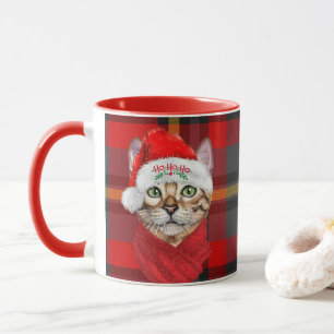 Mug Amoureux des chats Abyssinien Rouge Noël