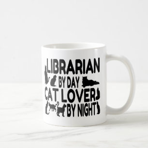 Mug Amoureux des chats bibliothécaire