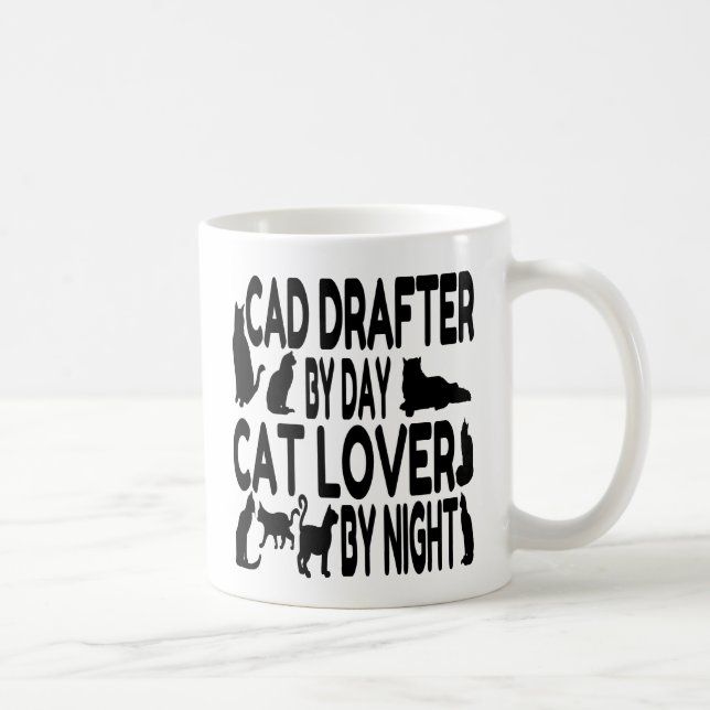 Mug Amoureux des chats CAD Drafter (Droite)