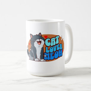 Mug Amoureux des chats - chat bleu