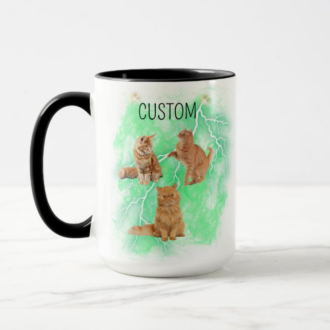 Mug Amoureux des chats de démarrage personnalisé moder (Gauche)