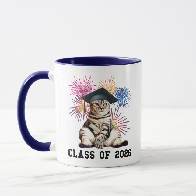 Mug Amoureux des chats de la promotion 2026 (Gauche)