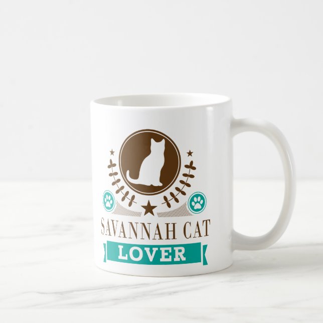 Mug Amoureux des chats de la savane (Droite)