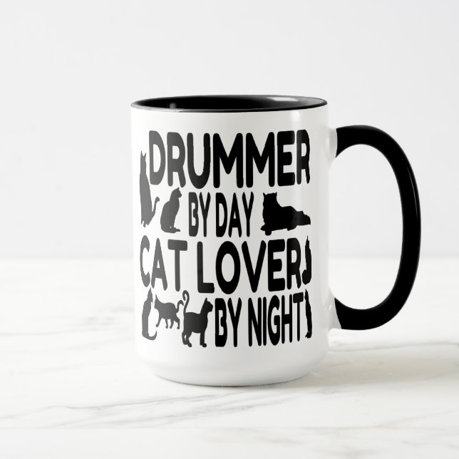 Mug Amoureux des chats Drummer (Droite)
